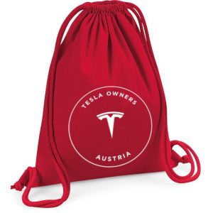 Tesla Owners - Turnbeutel red