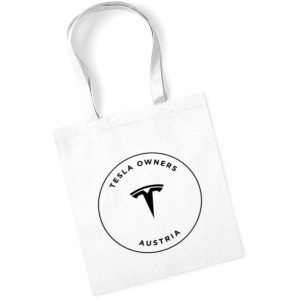 Tesla Owners - Baumwolltasche white