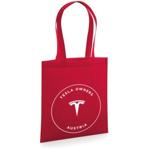 Tesla Owners - Baumwolltasche red